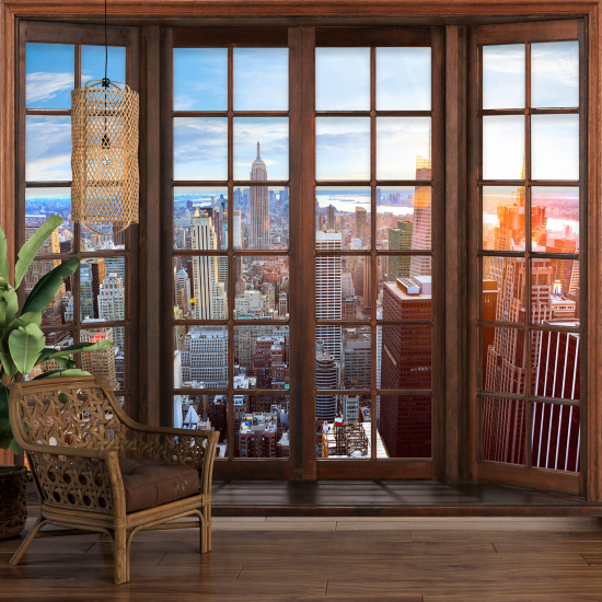 Papel pintado panorámico trampantojo - Nueva York