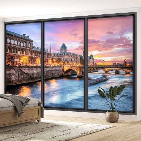 Papel pintado panorámico trampantojo - ParÃs