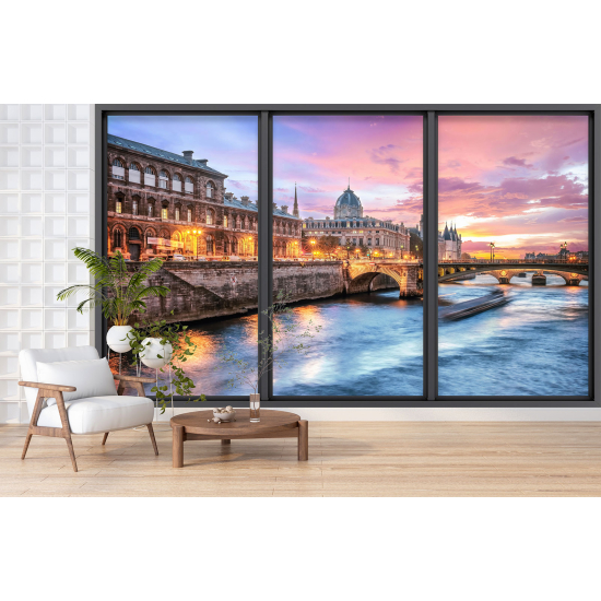 Papel pintado panorámico trampantojo - ParÃs