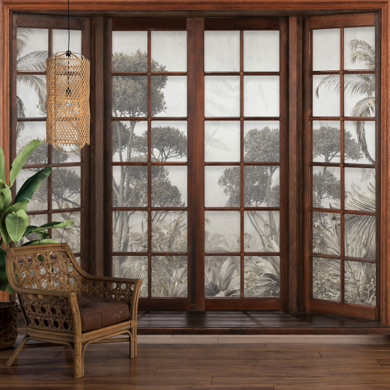 Papel pintado panorámico trampantojo - Selva Tropical