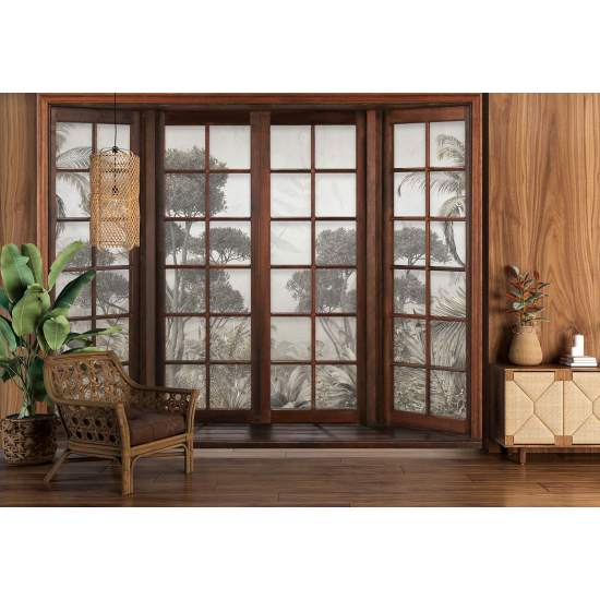 Papel pintado panorámico trampantojo - Selva Tropical