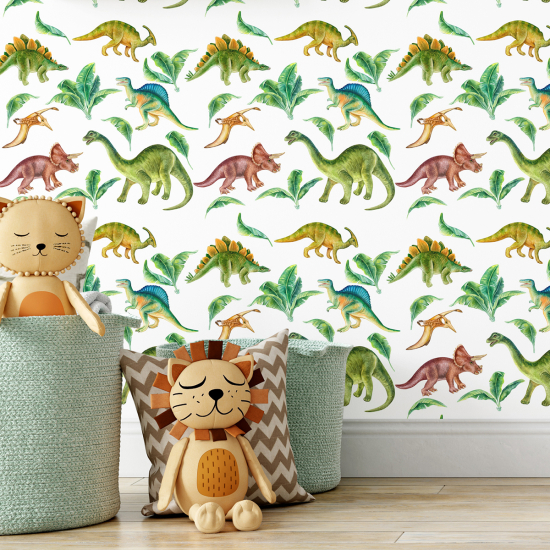 Papel pintado para niños - infantil - Dinosaurios