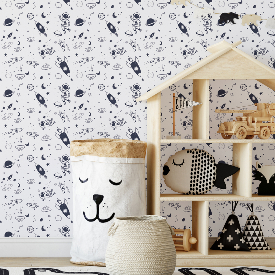 Papel pintado para niños - infantil - Espacio
