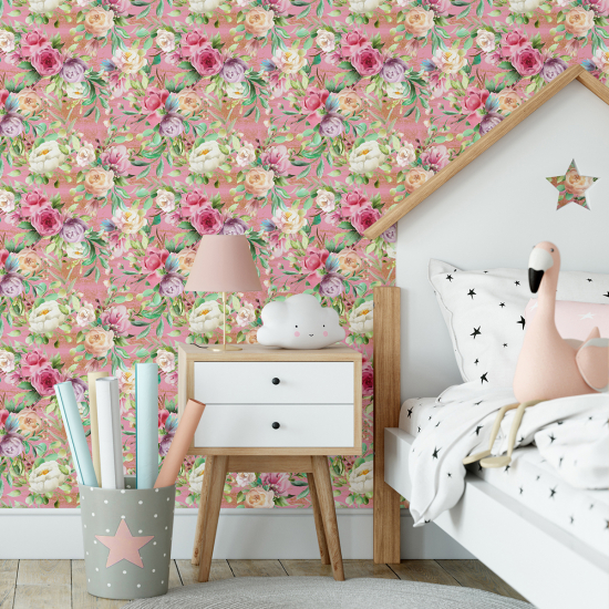 Papel pintado para niños - infantil - Floral
