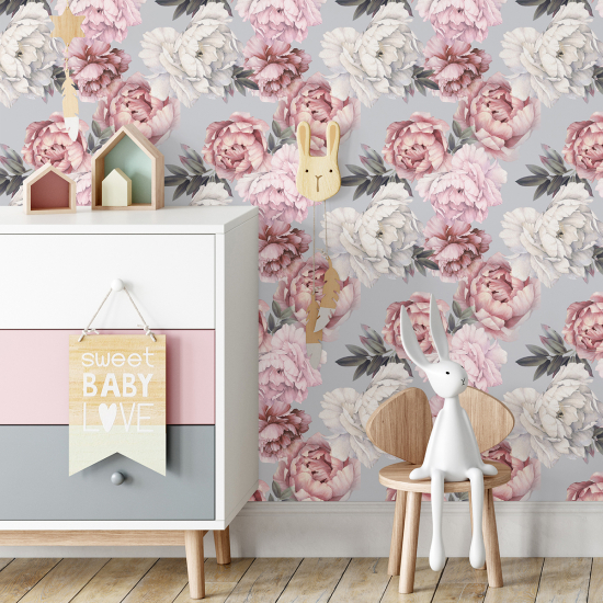 Papel pintado para niños - infantil - Floral