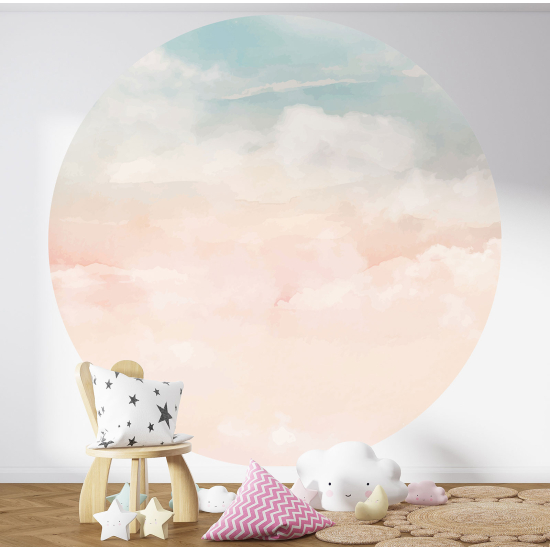 Papel pintado redondo para niños - Infantil - Cielo