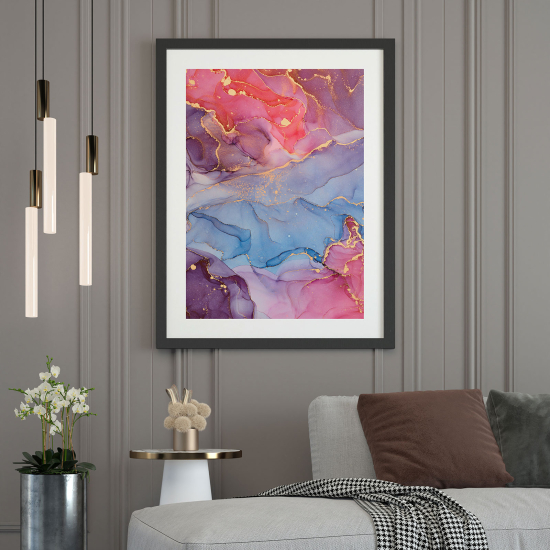 Póster - Efecto marmoleado
