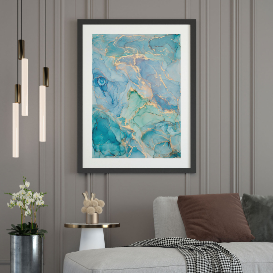 Póster - Efecto marmoleado