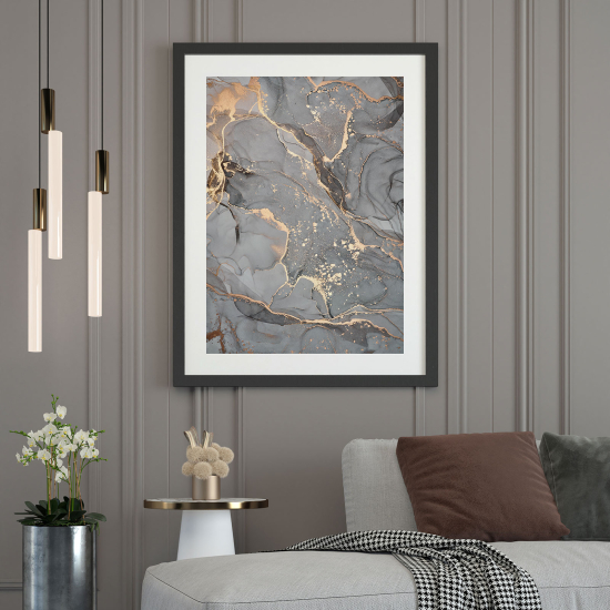 Póster - Efecto marmoleado
