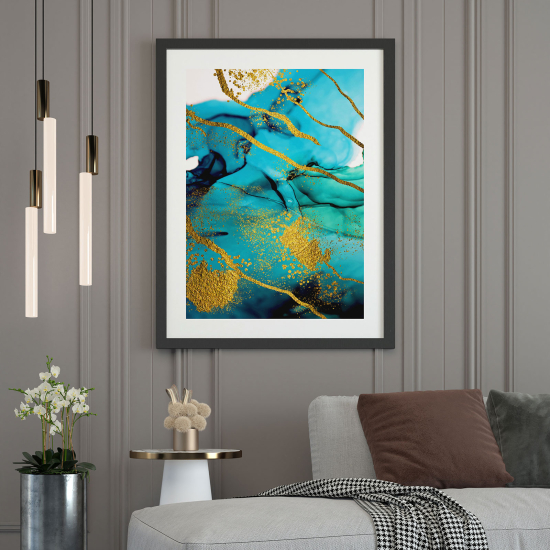 Póster - Efecto marmoleado