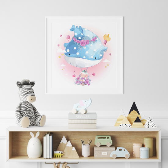 Póster para niños - Infantil - Ballena