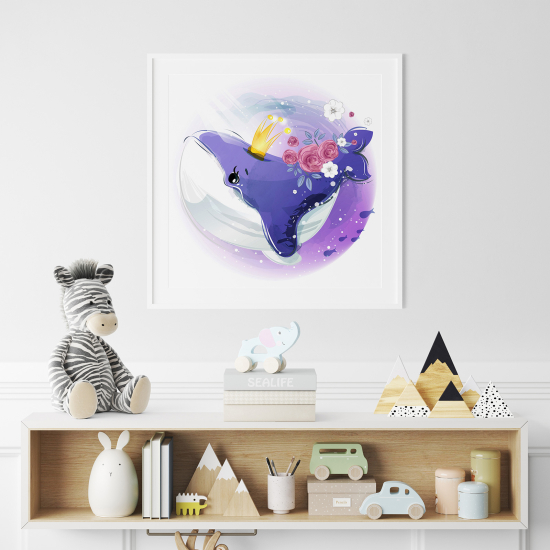 Póster para niños - Infantil - Ballena