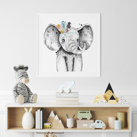 Póster para niños - Infantil - Elefante