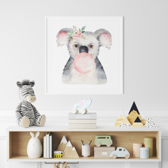Póster para niños - Infantil - Koala burbuja