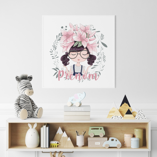 Póster para niños - Infantil personalizado - Chica