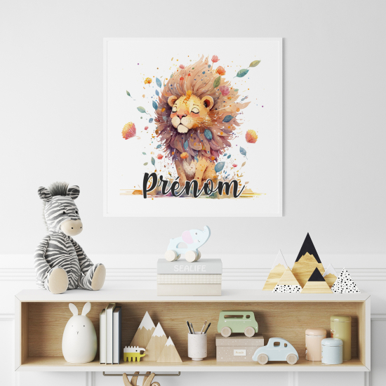 Póster para niños - Infantil personalizado - León