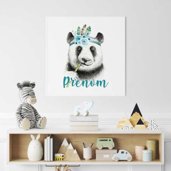 Póster para niños - Infantil personalizado - Panda