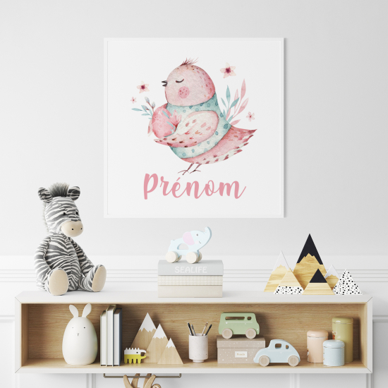 Póster para niños - Infantil personalizado - Pequeño Pájaro