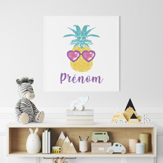 Póster para niños - Infantil personalizado - Piña