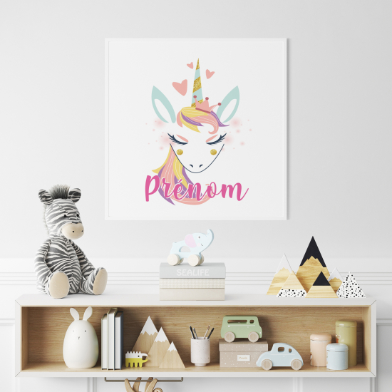 Póster para niños - Infantil personalizado - Unicornio