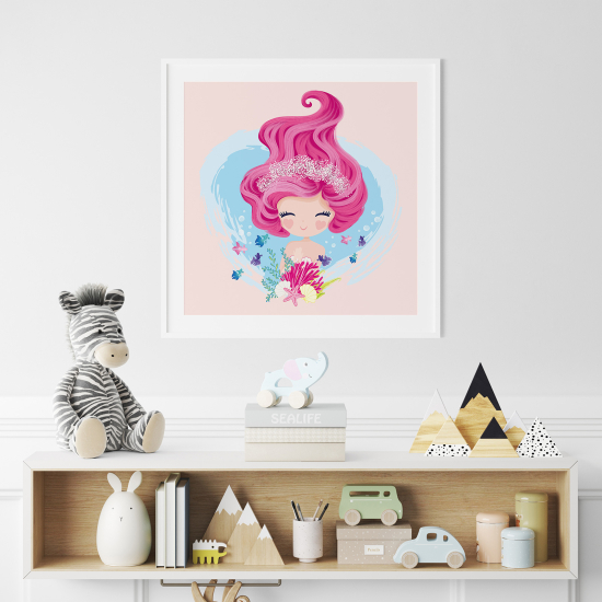 Póster para niños - Infantil - Sirena Princesa