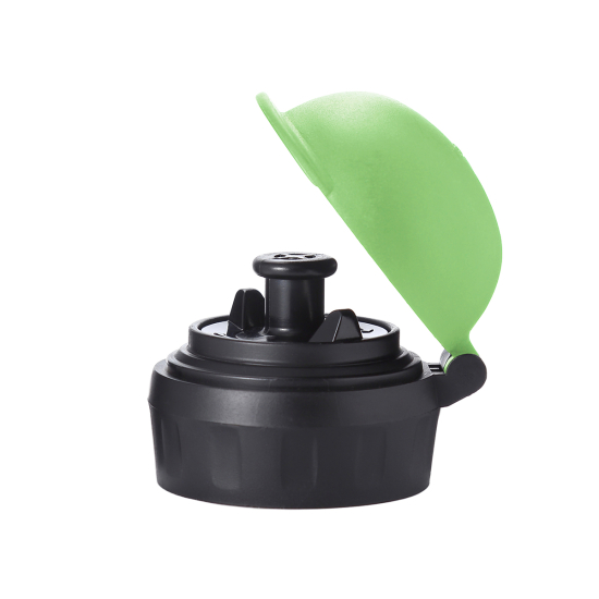 Tapón verde para botellas térmicas infantiles