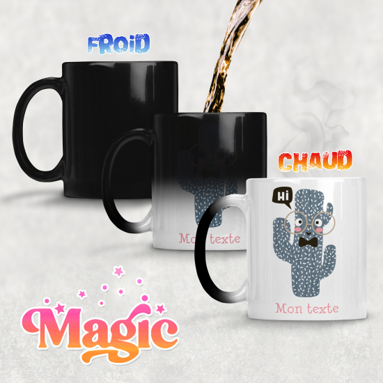 Taza mágica personalizada - Cactus