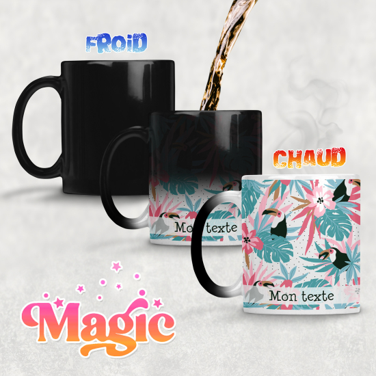 Taza mágica personalizada - Tropical