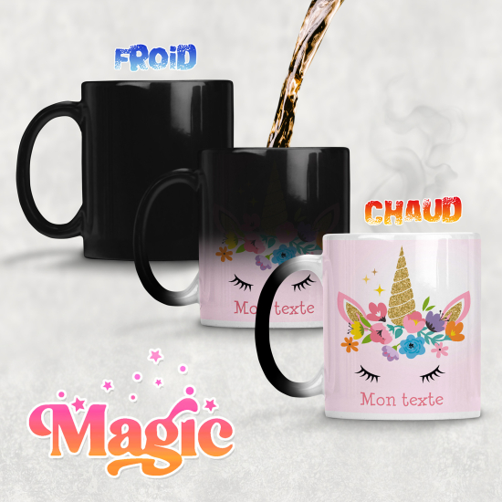 Taza mágica personalizada - Unicornio Mágico