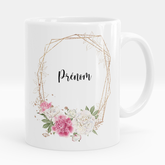 Taza personalizada - Flores