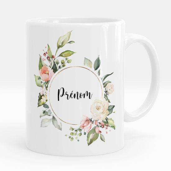 Taza personalizada - Flores