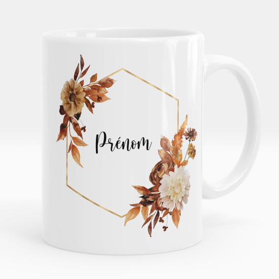 Taza personalizada - Flores