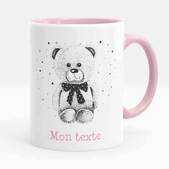 Taza personalizada - Osito corazones
