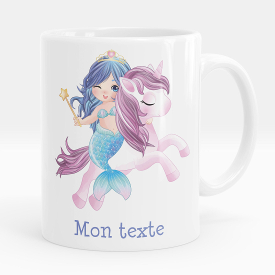 Taza personalizada - Sirena unicornio