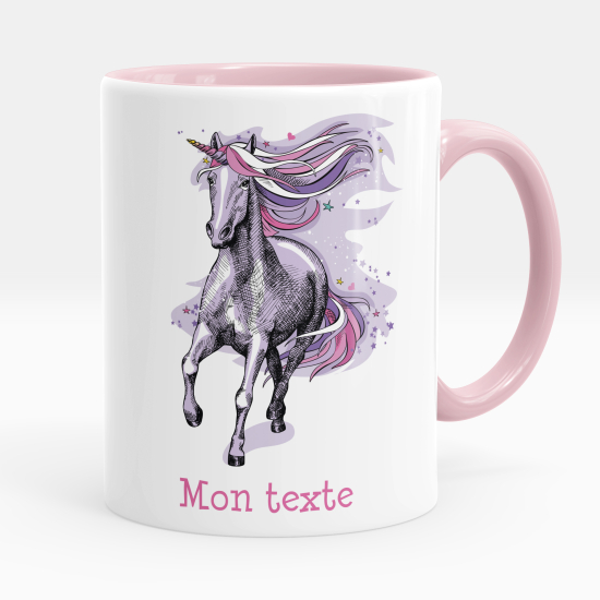 Taza personalizada - Unicornio violeta