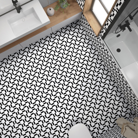 Vinilo Adhesivo antideslizante para baldosas - Motivo Geométrico