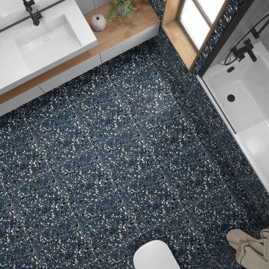 Vinilo Adhesivo antideslizante para baldosas - Motivo Terrazzo