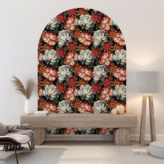 Vinilo Adhesivo Decorativo Arco - Motivo floral