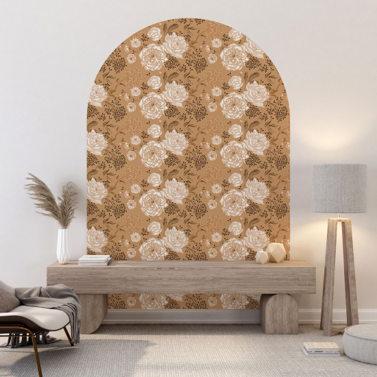 Vinilo Adhesivo Decorativo Arco - Motivo floral