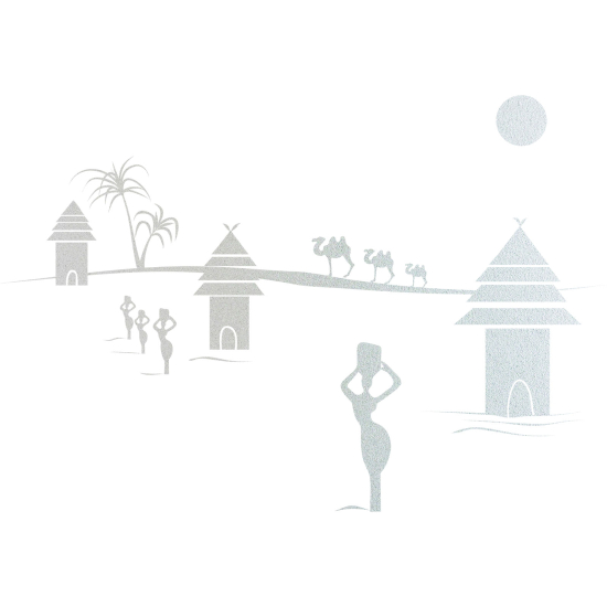 Vinilo Adhesivo Decorativo esmerilado - África