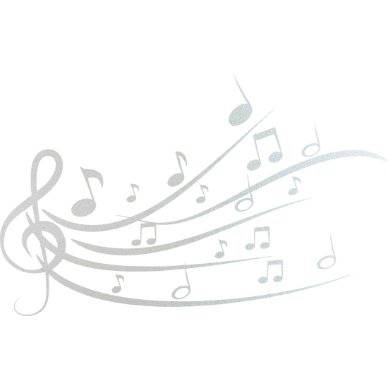Vinilo Adhesivo Decorativo esmerilado - Alcance musical