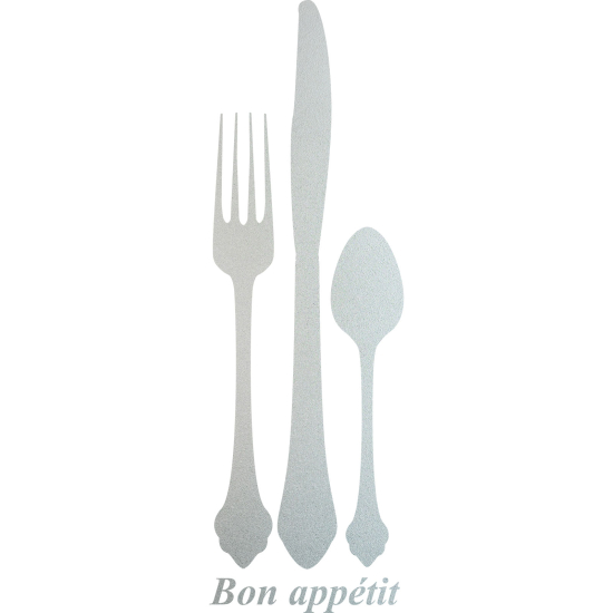 Vinilo Adhesivo Decorativo esmerilado - Buen provecho