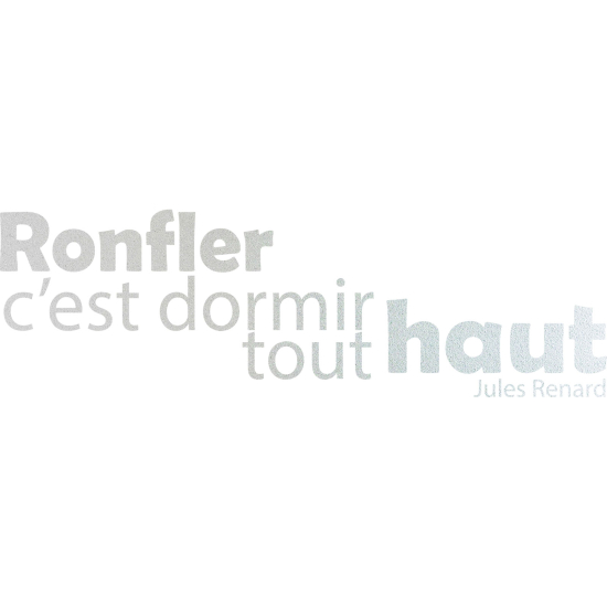 Vinilo Adhesivo Decorativo esmerilado - Cita Jules Renard