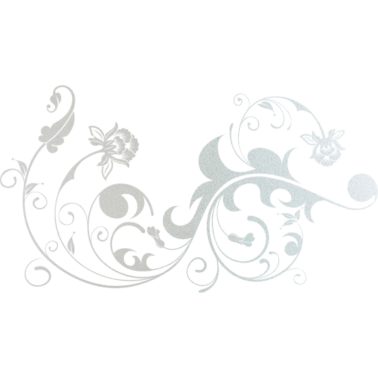 Vinilo Adhesivo Decorativo esmerilado - Composición floral