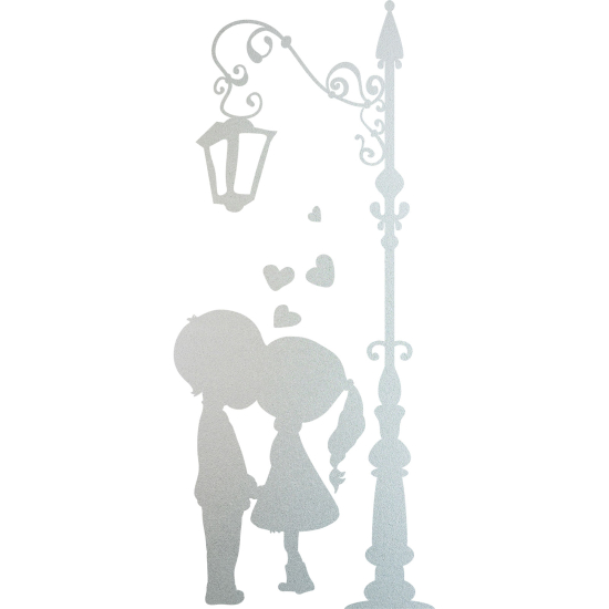 Vinilo Adhesivo Decorativo esmerilado - Enamorados