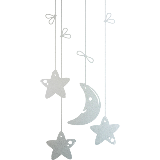Vinilo Adhesivo Decorativo esmerilado - Estrellas Luna