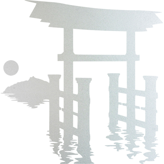 Vinilo Adhesivo Decorativo esmerilado - Motivo japonés