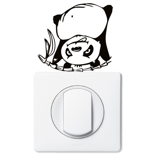 Vinilo Adhesivo Decorativo para interruptores - Panda