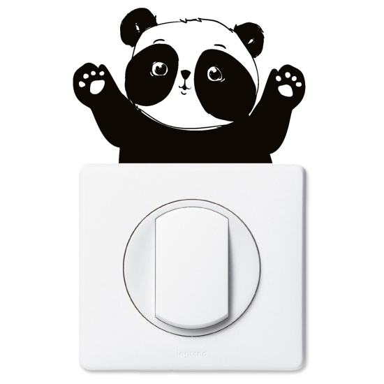 Vinilo Adhesivo Decorativo para interruptores - Panda