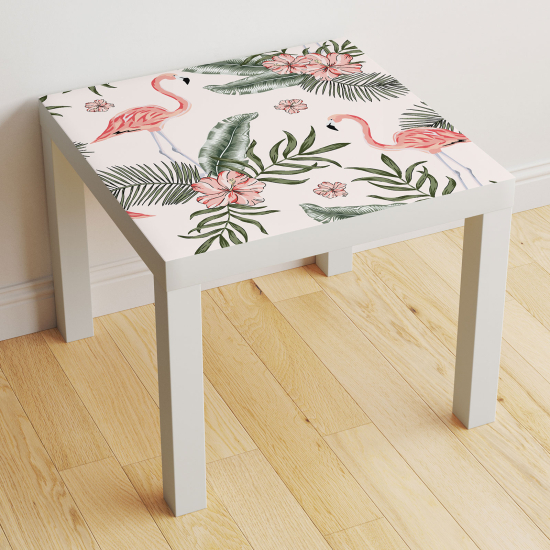 Vinilo Adhesivo Decorativo para Mesa - Flamencos rosas